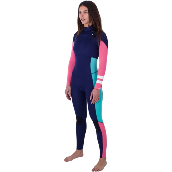 2024 Hurley Da Donna Advant 4/3mm Chest Zip Muta WFS0013403 - Flag Blue